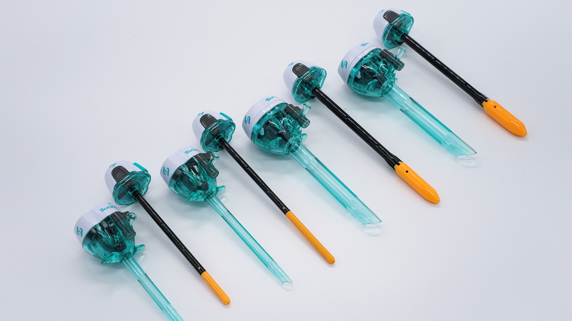 Surgsci CE маркированный лапароскопический трокар 5 / 10 / 12 мм Класс II лезвия трокар